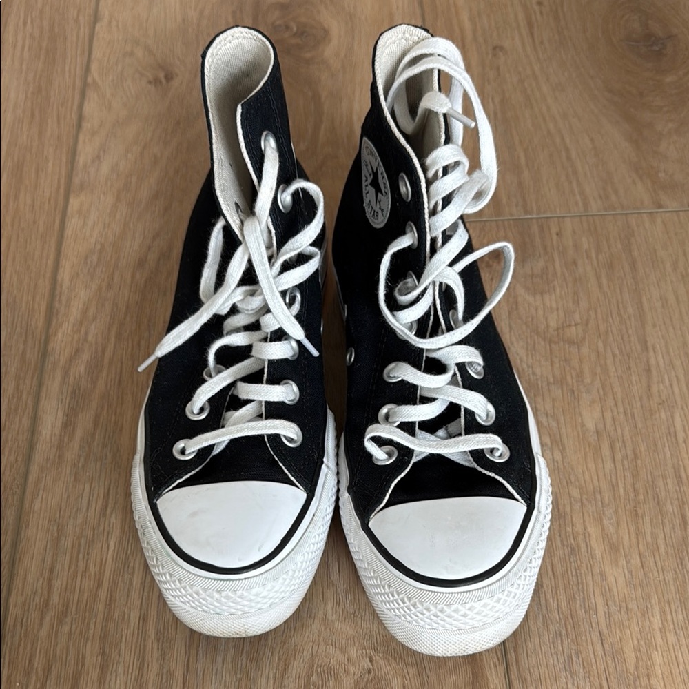 Converse Black and White High-Top Sneakers